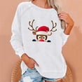 thumbnail image 2 of Moda Mujer Casual O-cuello Impresión de manga larga Sudadera Fridja  ghj987+4038, 2 of 4