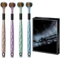thumbnail image 1 of Tri-Head Multi-Angle Toothbrush, 3-Sided Cleaning Toothbrush for Adults (4pcs), 1 of 7