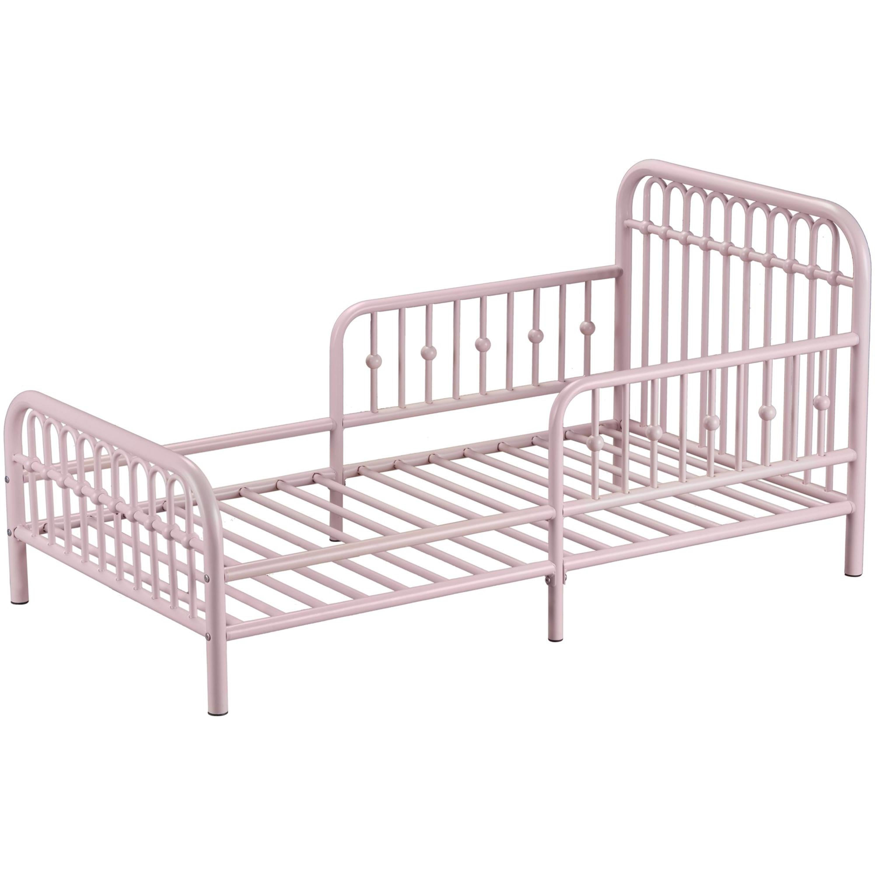 Little Seeds Monarch Hill Ivy Metal Toddler Bed, Pink