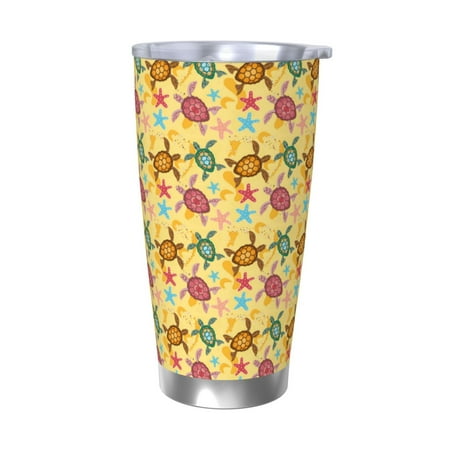 

Goofa Sea and Sand for 20 oz Skinny Tumbler Stainless Steel Coffee Mug Slim Vacuum Insulated Travel Cup Car Cup-Without Straw