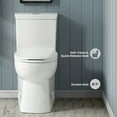 thumbnail image 4 of Classe One-Piece 12" Rough-in 1.1/1.6 GPF Dual Top Flush Elongated Toilet in Glossy White, 4 of 12