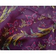 thumbnail image 4 of oneOone Silk Tabby Fabric Leaves & Floral Artistic Print Sewing Fabric BTY 42 Inch Wide, 4 of 4