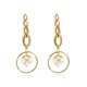 thumbnail image 1 of Pendientes de botón para mujer, 1 par de pendientes de botón para mujer, de aleación, con forma de gota y cristales de imitación., 1 of 3