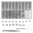 thumbnail image 4 of Kit de reparación de anteojos piezas, incluye almohadillas para la , tornillos de microdestornillador, arandela de tuerca, herramienta de Zulema Reparación de anteojos, 4 of 4
