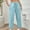 *Sky Blue, variant on Women's Linen Elastic High Waist Drawstring Pant,Loose Comfy Pants with Pockets Sky Blue,Womens Plus XXL