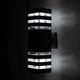 thumbnail image 4 of Moderno Impermeable Arriba Abajo Aluminio Cuboide Led Lámparas De Pared Doble Cabeza Lámpara De Pared Exterior E27 Enchufe Ac 85-240V Para Patio Jardín Porche Corredor Yuarrent HA024335-02, 4 of 6