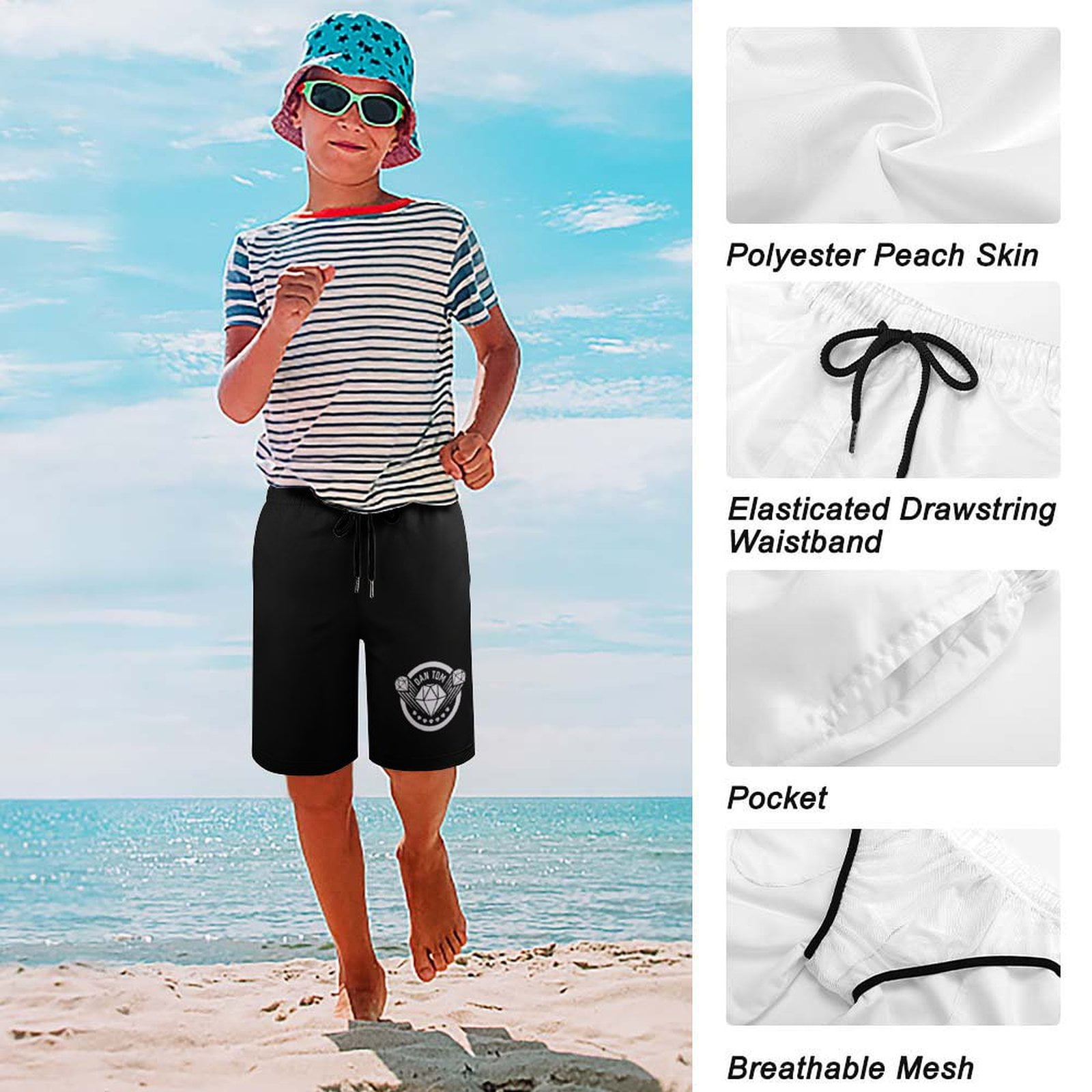 WDS （BE YOUTH TOWN）Beach Shorts M Yellow