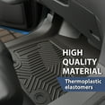 thumbnail image 5 of 3D Molded Car Floor Mats TPE All Weather Liners Black Fit For 2014-2021 Toyota Tundra Crew Cab Max, 5 of 10
