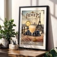 thumbnail image 4 of French 75 Cocktail Poster: Vintage Parisian Elegance - Paris Île-de-France France Illustration Cocktail Vintage Cityscape Typography Lemon Black Framed Wall Art Print 20 x 30 inches, 4 of 8