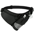 thumbnail image 1 of Juiluna Hiking Waist Pack Fanny Bag with Water Bottle Holder No Bounce Hydration Running Belt for Men Women Black, 1 of 8