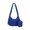 Blue, variant on Fashionable Puffer Shoulder Bag for Women Quilted Lightweight Spacious Crossbody Bag with Small Zippers Makeup Purse