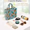 thumbnail image 5 of FORMRS Womens Corduroy Tote Bag Crossbody Shoulder Purse Handbag with Detachable Strap, Pineapple Stripes Pattern, 5 of 7