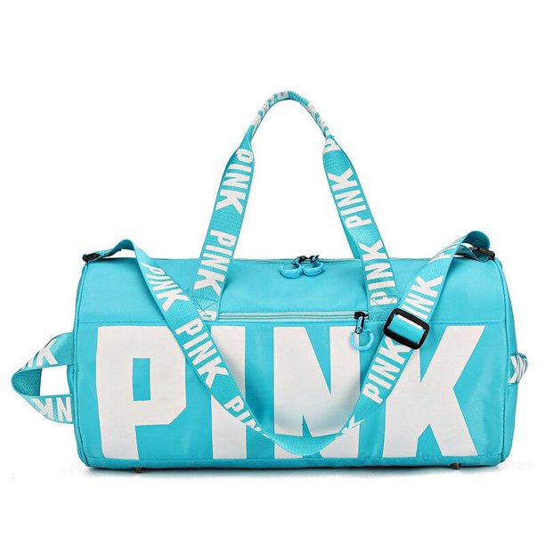 Bolsa de viaje rosa para mujer, bolsa de lona de entrenamiento de Fitness para viaje, bolsa de equipaje deportiva impermeable de gran capacidad para gimnasio Fivean unisex