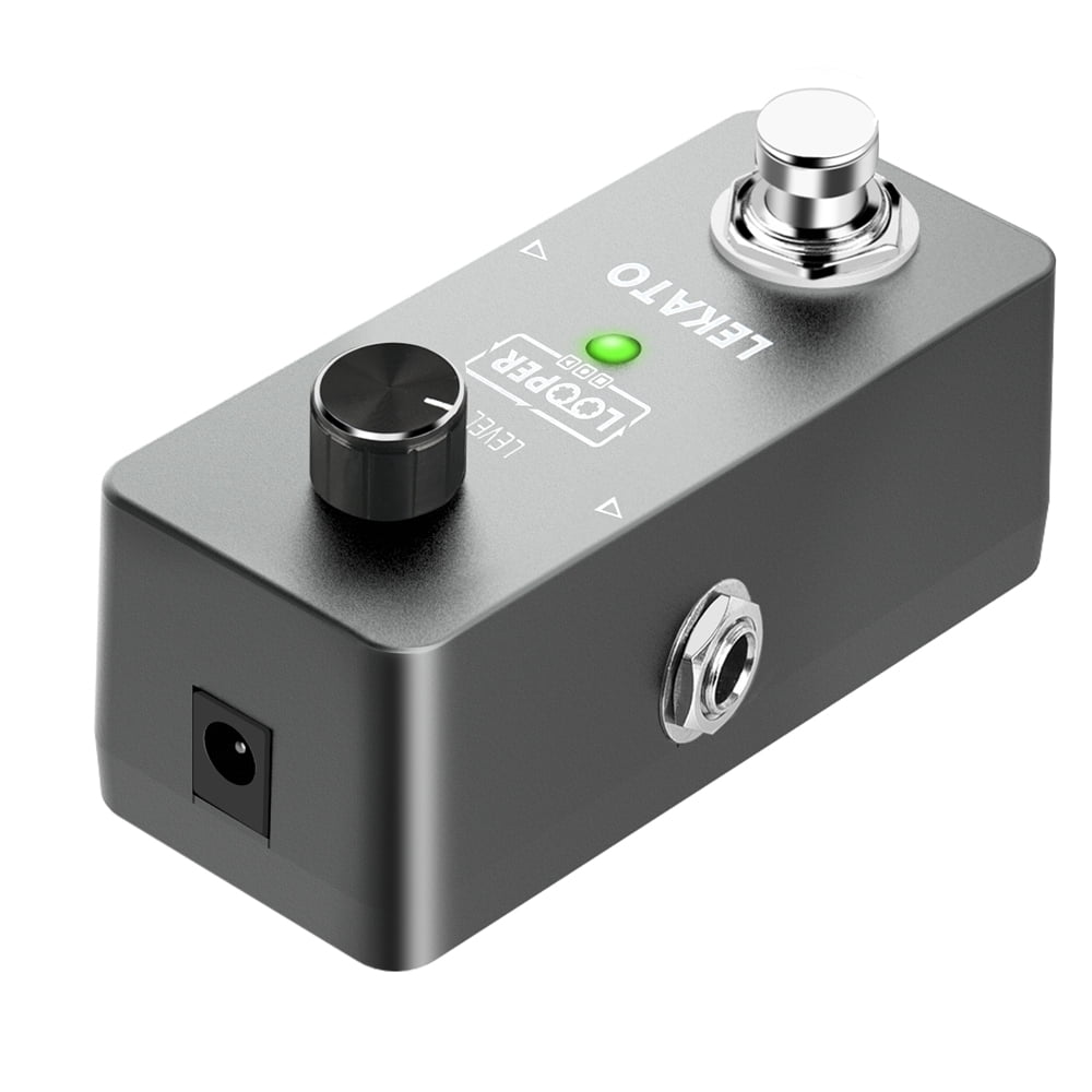 LEKATO Looper Guitar Effect Pedal Looper Guitar Pedal 5 Min Unlimited Overdubs Loop Pedal 300s Single Loop Recording Mini Pedal