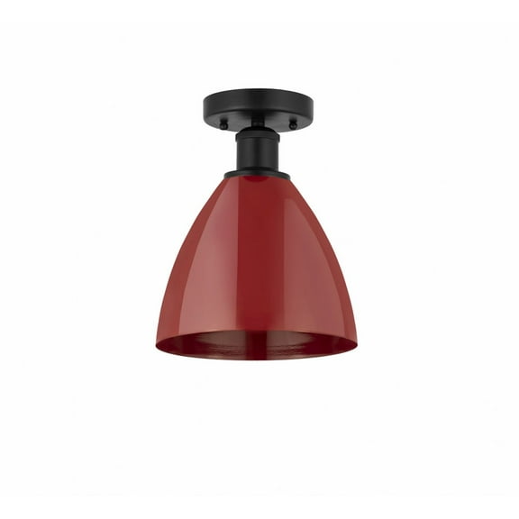 Innovations Lighting - Plymouth Dome - 1 Light Semi-Flush Mount In Industrial
