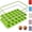 Green, variant on 2 Pack 12 Cups Silicone Muffin Pan with Metal Reinforced Frame Regular Size Silicone Molds Cupcake Cake Baking Pans Cookie Baking Chocoflan Cupcake Mold Nonstick Muffin Tin Home Baking Supplies