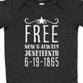 thumbnail image 4 of Inktastic Free- Now and Always- Juneteenth 6-19-1865 Boys or Girls Baby Bodysuit, 4 of 5