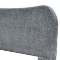 thumbnail image 5 of Roundhill Furniture Lunara Gray Upholstered Platform Bed with Bun Feet, Queen, 5 of 8