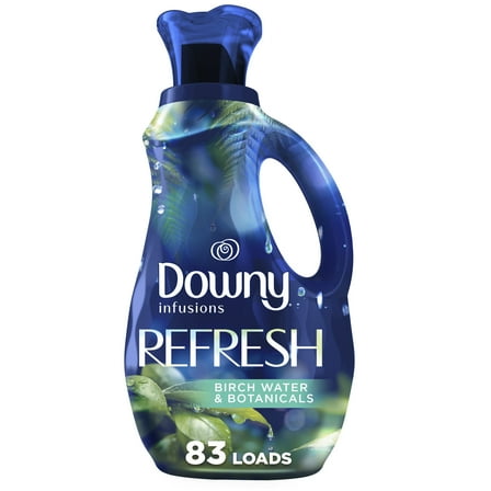 Downy Infusions Liquid Fabric Softener, Refresh, Birch Water & Botanicals, 56 fl oz