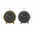 thumbnail image 4 of DecMode 7" Multi Colored Stainless Steel Clock with Black Clock Faces, Set of 2, 4 of 11