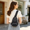 thumbnail image 6 of Lksixu Small Sling Bag for Men & Women, Oxford Cloth Crossbody Backpack with Phone Pack, Lightweight Anti-Theft Shoulder Bag, Water-Resistant Chest Bag Casual Fanny Pack for Travel Hiking Workout, 6 of 6