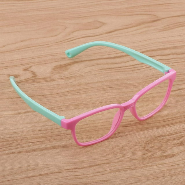 Gafas con estilo ños Silicone Muticolor Rosa perfke Luz anti azuleada de los niños