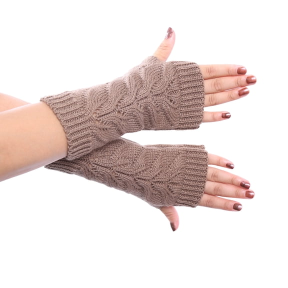 OJJCXA Womens Mens Gloves for Women Men Twist Hollow Knit Gloves Autumn Winter Casual Fashion Warm Daily Gloves