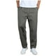 thumbnail image 2 of Pantalones cargo de longitud completa para hombre, deportivos, informales, con bolsillo, cordón y cremallera, color liso, cintura elástica, 2 of 6