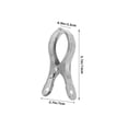thumbnail image 2 of Luxshiny 10Ud Pinzas De Acero Inoxidable Para Colgar Ropa Resistentes Y Duraderas Con Sujeción Firme Color Plata, 2 of 6