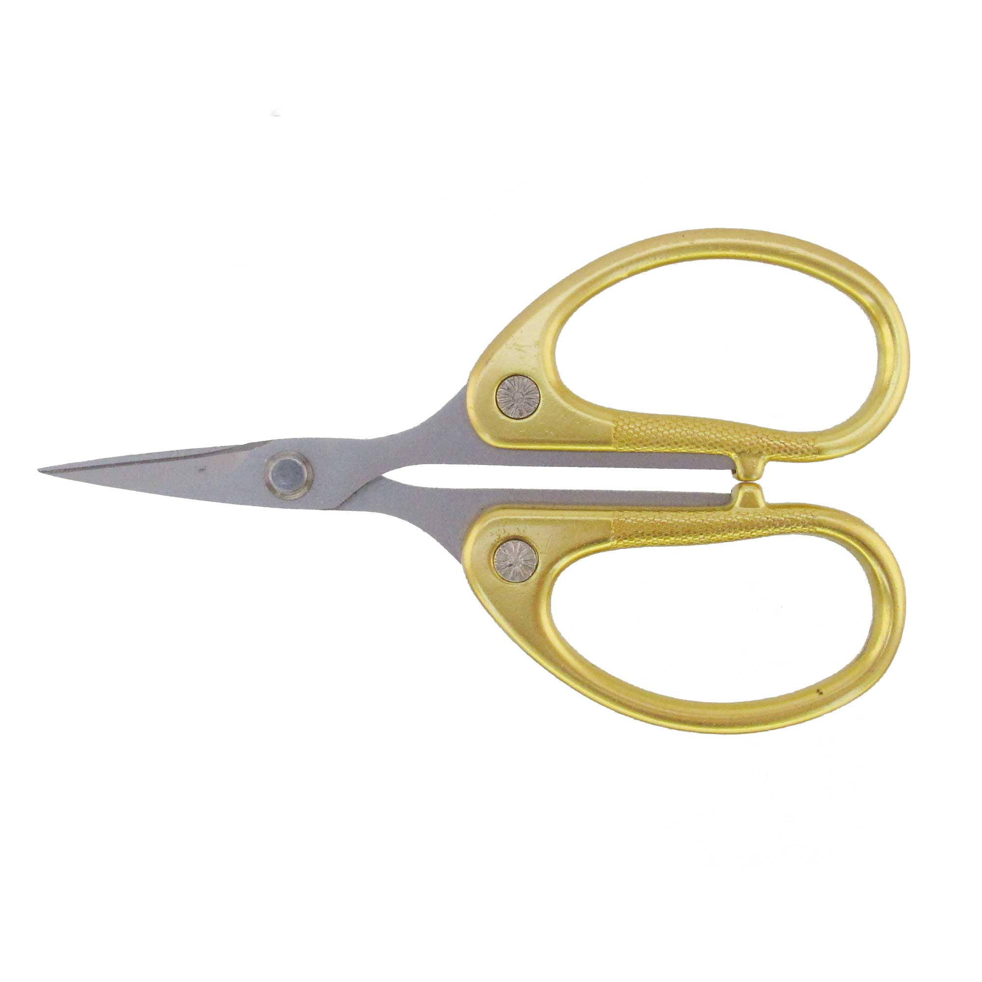JubileeYarn Fine Cut Sharp Point Embroidery Scissors Set with 2 Thread Cutter Snips - Gold - 3 Sets
