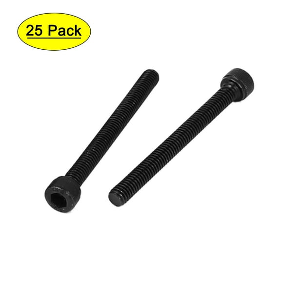 M6 x 70mm Full Thread Hex Socket Cap Head Screws Bolts 25 Pcs