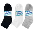 thumbnail image 2 of 9 pares de calcetines tobilleros para diabéticos, para circulación, para mujeres y hombres, tallas 9-11, 2 of 6