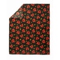 thumbnail image 2 of Disney Throw Blanket - Halloween Mickey and Minnie Pumpkins, 2 of 3