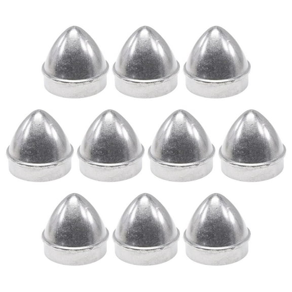 Chain Fence Post Caps 1 5/8" - Aluminum Fence Post Covers (10 Pack) | Rust-Proof Acorn Post Caps | Outdoor Chain Link Fence Accessories