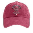 thumbnail image 1 of Women's Vintage Washed Denim Printed Baseball Cap The Hat, 1 of 3