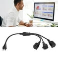 thumbnail image 4 of Cable Divisor De Potencia De 1 A 3 Salidas, Cable Divisor De Potencia De 3 Retardante De Llama Impermeable Compacto 16AWG Para Monitores Para Licuadoras, 4 of 7
