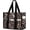 Khaki Leopard, variant on Large Tote Bag for Women, Utility Teacher Nurse Bags for Work School Waterproof with 12 Pockets Top Zipper Closure