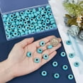 thumbnail image 3 of 100pcs Turquoise Beads 14mm Blue Turquoise Beads Large Hole Round Spacer Beads Turquoise Stone Beads European Beads for Summer Bracelet Necklace Earring Crafts Jewelry Making, 3 of 5