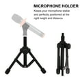 thumbnail image 4 of Milisten Desktop Adjustable Microphone Stand Microphone Tripod Stand Support (Black), 4 of 5