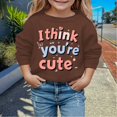 thumbnail image 2 of My First Valentines Day Baby Boy Outfit Crew Neck Sweatshirt Lover Heart Letter Print Long Sleeve Pullover Boys' Sweaters for Girl 18-24 Months, 2 of 4