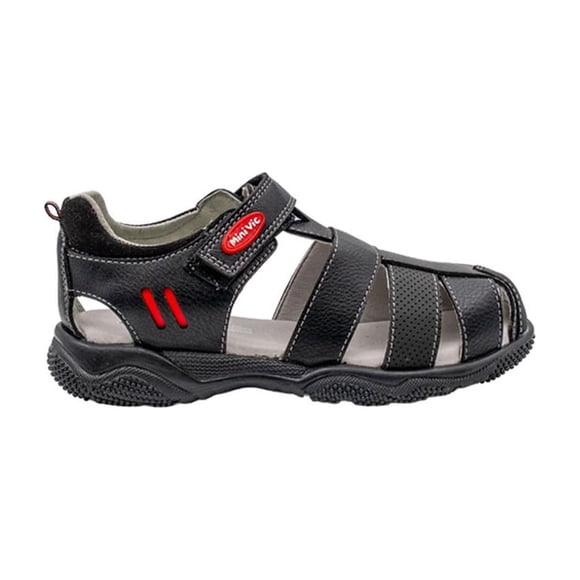 Sandalia Niño Mini Vic Velcro Parche Contraste Antiderrapante negro 15