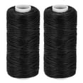 thumbnail image 1 of Unique Bargains Black Polyester Waxed Leather Sewing Thread, 55 Yards, 2 Pack, 1 of 6