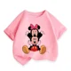 thumbnail image 3 of Camiseta de algodón de Disney de verano con dibujos animados para bebés, niños y niñas, ropa de manga corta de Mickey Mouse, camiseta con estampado de Minnie Kawaii para niños pequeños, 3 of 5