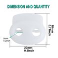 thumbnail image 2 of 20pcs Spring Cord Locks Plastic Rope End Fastener Double Holes Toggle Stoppers Sliders Rope Clip Fastener White, 2 of 7