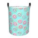 thumbnail image 1 of Fotbe Colorful Sweet Donuts Cesto de Ropa con Asas, Cesto Impermeable de Gran Capacidad, Bolsa de Lavado para Dormitorio, Cesto de Ropa con Ruedas y Asas-Small, 1 of 6