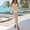 Khaki, variant on qelini Swim Cover Up for Women Cut Out Cover Up Tunic Solid Color Cover Up Tunic Summer Beach Vocation