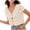Beige, variant on ATENAR Shirts for Women Lightweight Loose Womens Shirts Summer Croped Tee Dark Blue M