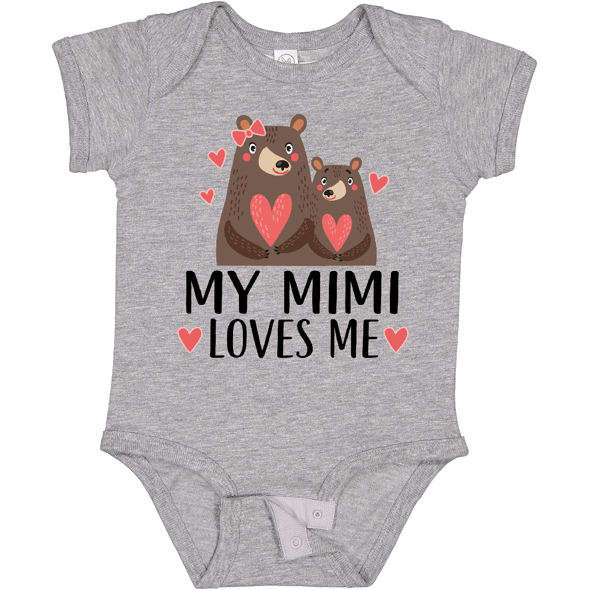 Inktastic My Mimi Loves Me Bear Boys or Girls Baby Bodysuit