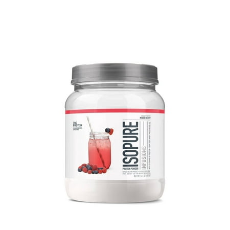 Isopure, Infusions 100% Whey Protein Isolate, 20 g Protein Powder, Mixed Berry, 14.1 oz, 16 Servings