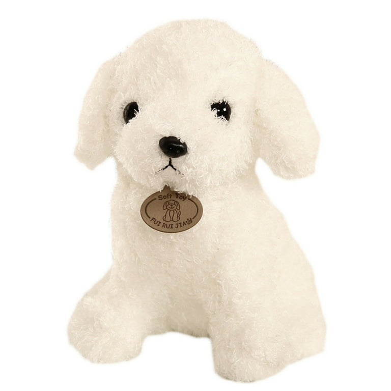 Stuffed Dog Animal Simulation, Realistic, Lifelike Cute Plush Toy Puppy, Present  Gift For Girls Boys Kids Friends Birthday Gifts(crepe Dog)